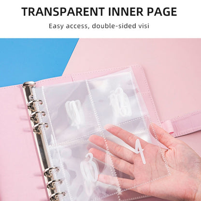 100-Tage-Spar-Challenge, A5-Notizbuch mit losen Blättern, Bargeldbudget, buntes Silber, Schwarzgold, Rosérot