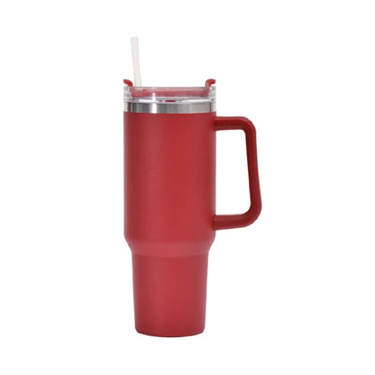 40oz Autobecher Doppelschicht-Vakuumbecher mit Strohhalmgriff Edelstahl-Thermosbecher
