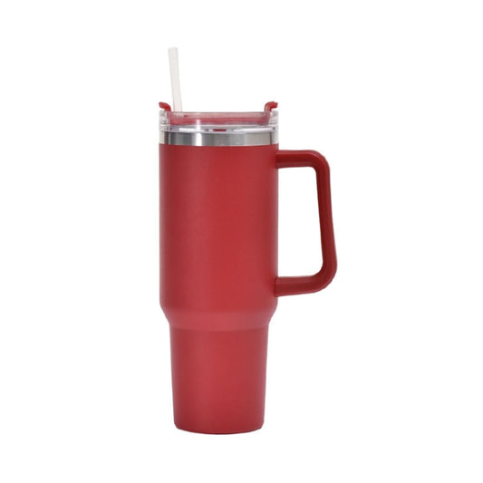 40oz Autobecher Doppelschicht-Vakuumbecher mit Strohhalmgriff Edelstahl-Thermosbecher