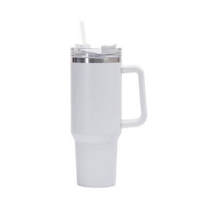 40oz Autobecher Doppelschicht-Vakuumbecher mit Strohhalmgriff Edelstahl-Thermosbecher