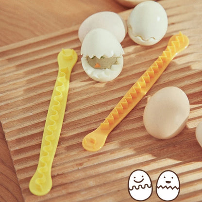 Eierschneider aus Spitze, DIY-Eierform, Küchen-Salatzubereitungswerkzeuge, 2 Stück/Set