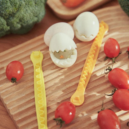 Eierschneider aus Spitze, DIY-Eierform, Küchen-Salatzubereitungswerkzeuge, 2 Stück/Set