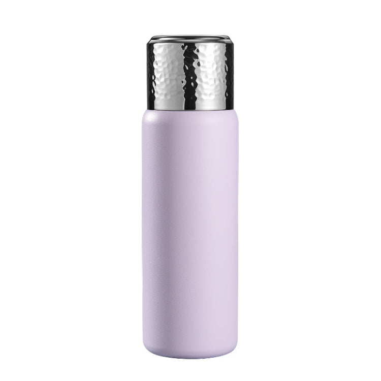 Thermos-Kaffeetasse aus Edelstahl 316 mit gehämmertem Deckel und Teefilter, 300 ml (lila), 300 ml (weiß), 300 ml (schwarz)