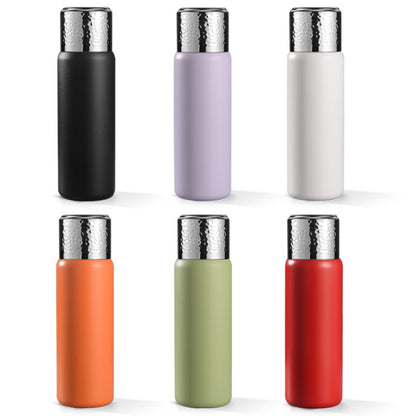Thermos-Kaffeetasse aus Edelstahl 316 mit gehämmertem Deckel und Teefilter, 300 ml (lila), 300 ml (weiß), 300 ml (schwarz)
