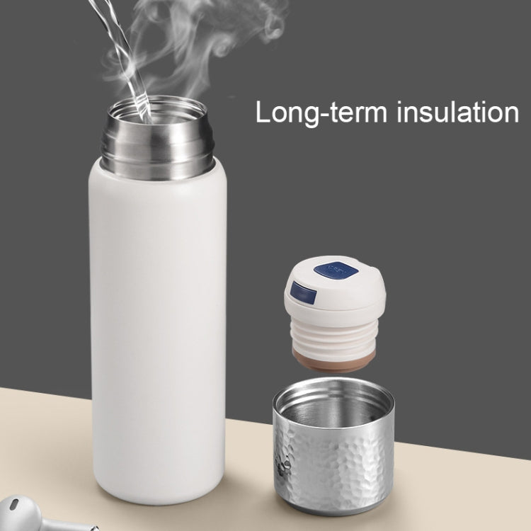 Thermos-Kaffeetasse aus Edelstahl 316 mit gehämmertem Deckel und Teefilter, 300 ml (lila), 300 ml (weiß), 300 ml (schwarz)