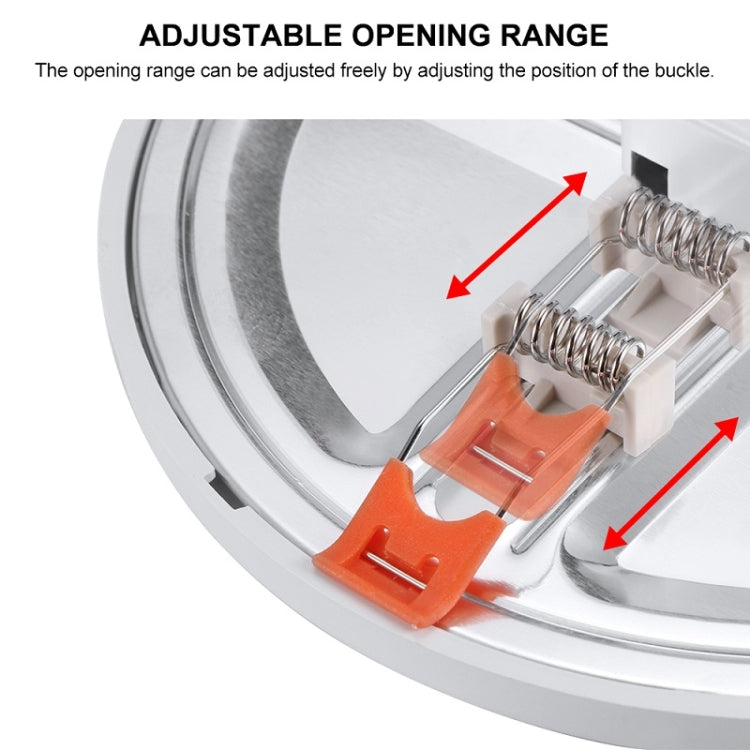 Rundes, ultradünnes LED-Downlight, verstellbare Einbauleuchte, 6 W, 8 W, 15 W, 20 W