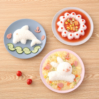 4 teile/satz Kaninchen Delphin Reis Sushi DIY Form
