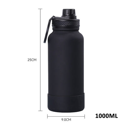 Sportflasche mit magnetischer Telefonhalterung, Edelstahl-Thermosbecher, 650 ml, 1000 ml, 1200 ml