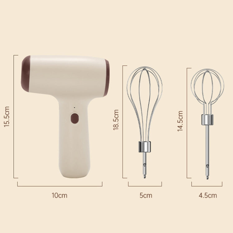 Kabelloser Mini-Handrührer mit Multifunktionsfunktion, Einzelstab Khaki, Einzelstab Beige, Doppelstab Khaki, Doppelstab Beige