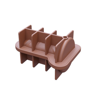 Spoof Ice Lattice Mold With Lid Whiskey Ice Maker Self-Sealing Silicone Ice Molds, Small
