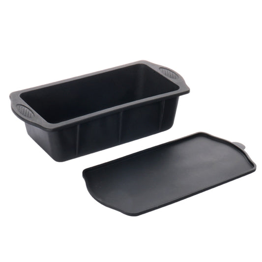 Silikon-Eisgitterformen, Eisaufbewahrungsbox mit Deckel, mit Deckel 1,5 l (schwarz), mit Deckel 1,5 l (blau)