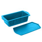 Silikon-Eisgitterformen, Eisaufbewahrungsbox mit Deckel, mit Deckel 1,5 l (schwarz), mit Deckel 1,5 l (blau)