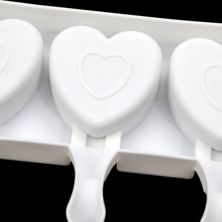 3 Grids Herz Form Eis Modell DIY Pudding Form Ohne Stick, 3 Grids Herz