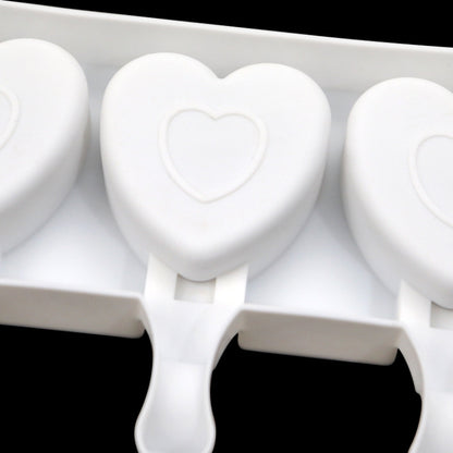 3 Grids Herz Form Eis Modell DIY Pudding Form Ohne Stick, 3 Grids Herz