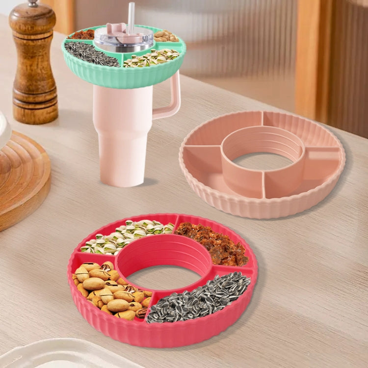 Für Stanley Quencher 40oz Tumbler mit Griff Snack Tray Silikon wiederverwendbare Snack Container
