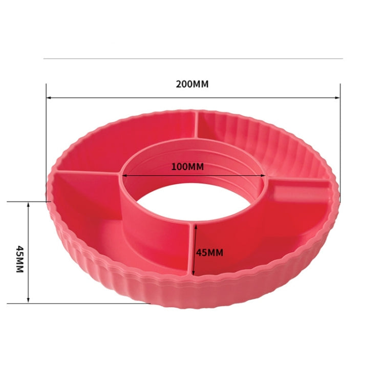 Für Stanley Quencher 40oz Tumbler mit Griff Snack Tray Silikon wiederverwendbare Snack Container
