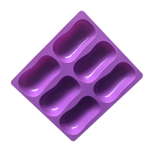 6 Grids Handgemachte Aromatherapie Seife Mould Backen DIY Silikon Formen, 6 Grids Seife Mould