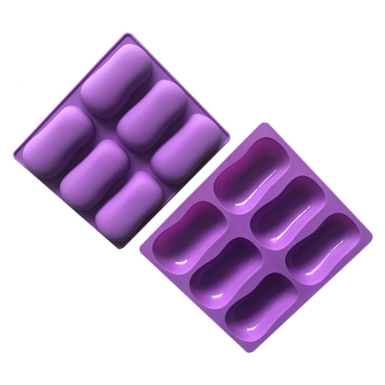 6 Grids Handgemachte Aromatherapie Seife Mould Backen DIY Silikon Formen, 6 Grids Seife Mould