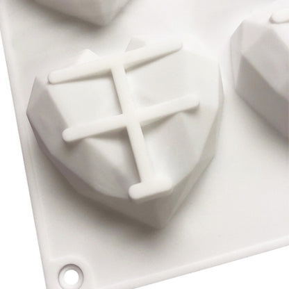 8 Grids Two Rows Heart Chocolate Mould DIY Baking Cake Tools