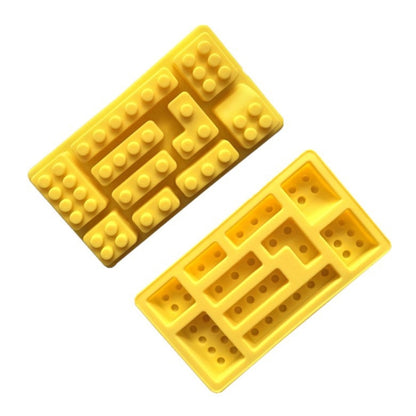 Block Silicone DIY Baking Molds Handmade Aroma Soap Mould, Yellow Block, Red Block, Blue Block