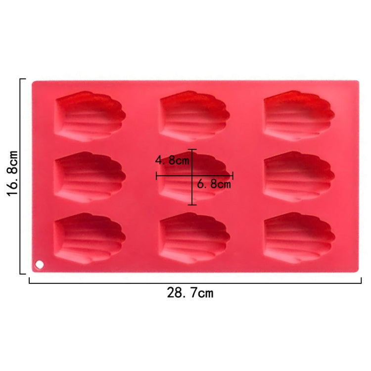 9 Grids Shells Silicone Baking Molds DIY Handmade Soap Mould