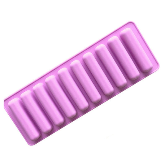 10 Grids Long Silicone Cookie Molds DIY Baking Chocolate Mould, 10 Grids Long