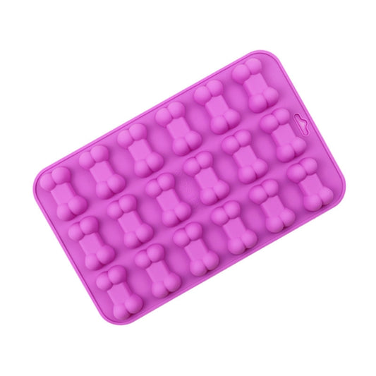 18 Gitter Hundeknochen Silikon Backen Kuchenformen DIY Feuer Farbe Wachs Form, 18 Gitter Hundeknochen