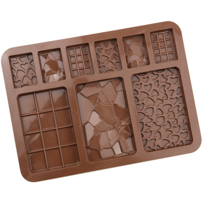 9 Grids Silikon Backen Schokolade Form Kuchen DIY Fondant Form, 9 Grids Schokolade
