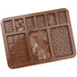 9 Grids Silikon Backen Schokolade Form Kuchen DIY Fondant Form, 9 Grids Schokolade