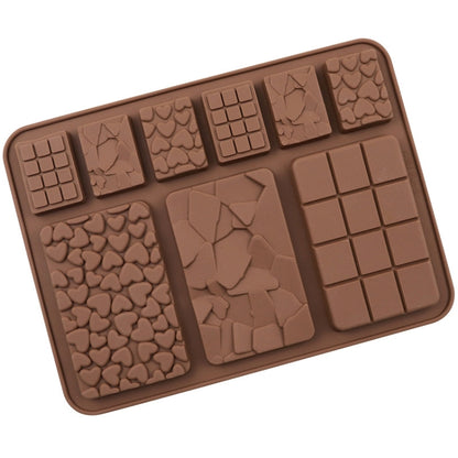 9 Grids Silikon Backen Schokolade Form Kuchen DIY Fondant Form, 9 Grids Schokolade