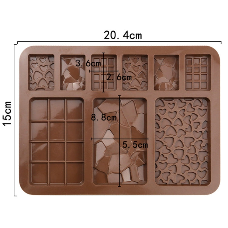 9 Grids Silikon Backen Schokolade Form Kuchen DIY Fondant Form, 9 Grids Schokolade