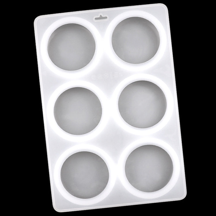 6 Grids Runde Silikon Kuchen Formen Home DIY Handgemachte Seife Form