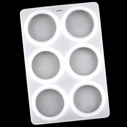 6 Grids Runde Silikon Kuchen Formen Home DIY Handgemachte Seife Form