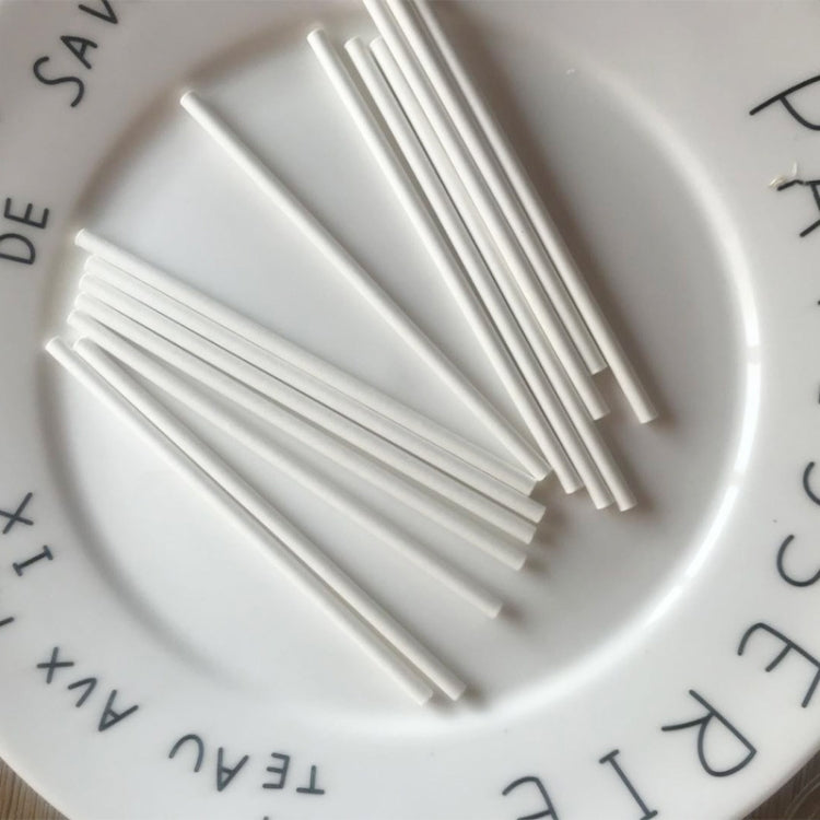 100pcs / Pack Household Homemade Lollipop Paper DIY Baking Cookie Sticks, 3.5 x 100mm