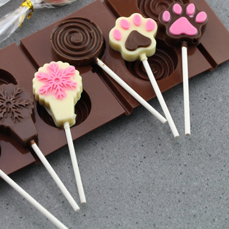 100pcs / Pack Household Homemade Lollipop Paper DIY Baking Cookie Sticks, 3.5 x 100mm