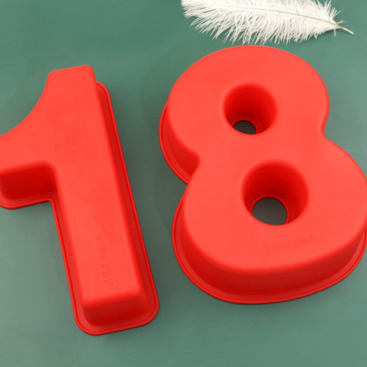 Digitale Silikon-Kuchenbackform zum Selbermachen von Keksformen, Nummer 0, Nummer 1, Nummer 2, Nummer 3, Nummer 4, Nummer 5, Nummer 6, Nummer 7, Nummer 8