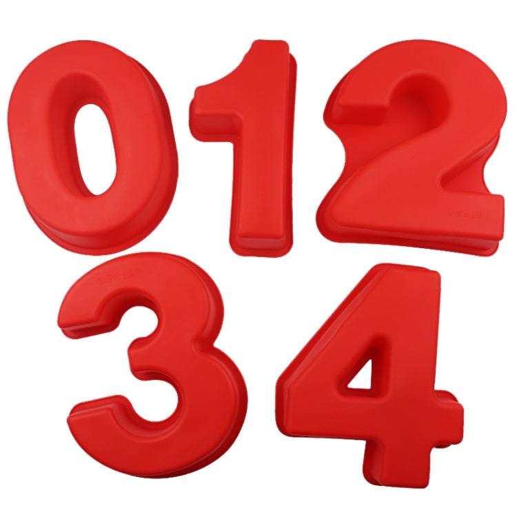 Digitale Silikon-Kuchenbackform zum Selbermachen von Keksformen, Nummer 0, Nummer 1, Nummer 2, Nummer 3, Nummer 4, Nummer 5, Nummer 6, Nummer 7, Nummer 8