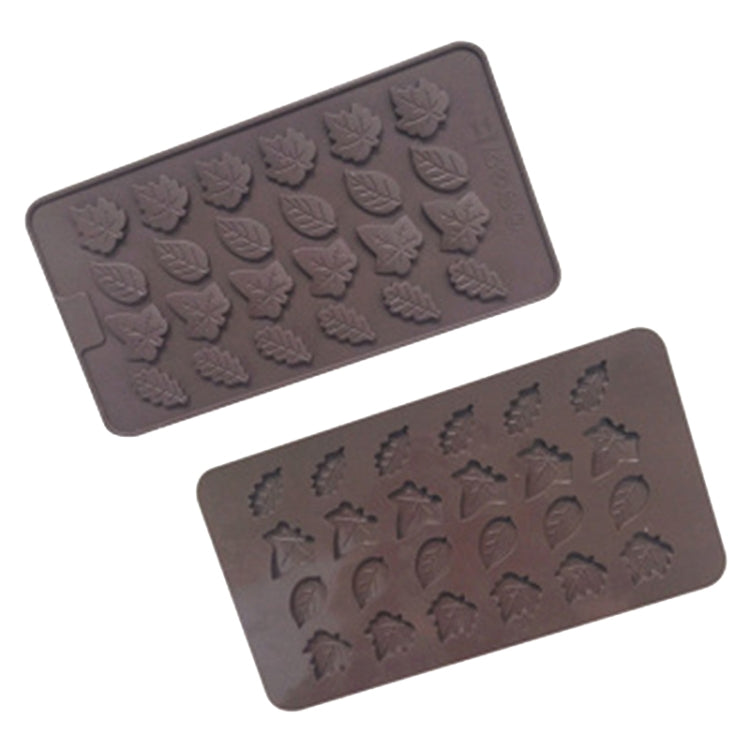 24 Grids Baum Blatt Silikon Schokolade Form DIY Handgemachte Seife Form