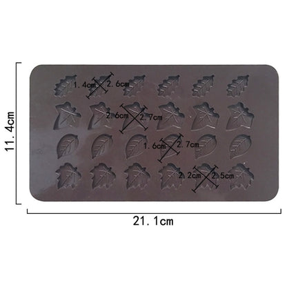 24 Grids Baum Blatt Silikon Schokolade Form DIY Handgemachte Seife Form