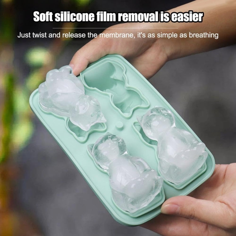 3D-Katzenform Bar Home Silikon Eisform Whisky Eisbox