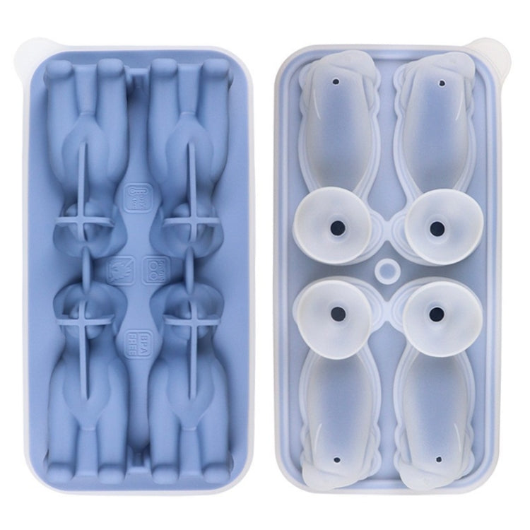 3D Dog Shaped Household Silicone Ice Mold Bar Ice Making Box