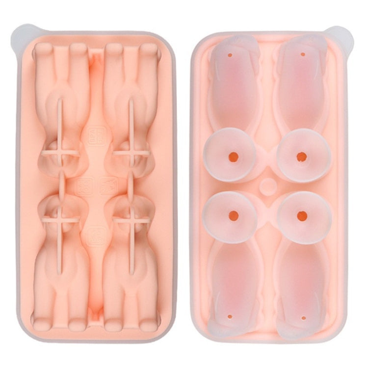 3D Dog Shaped Household Silicone Ice Mold Bar Ice Making Box