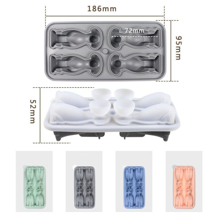 3D Dog Shaped Household Silicone Ice Mold Bar Ice Making Box