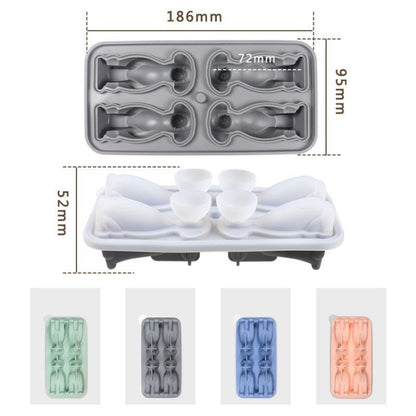 3D Dog Shaped Household Silicone Ice Mold Bar Ice Making Box
