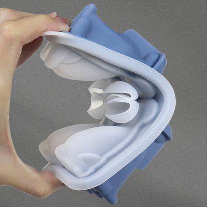 3D Dog Shaped Household Silicone Ice Mold Bar Ice Making Box