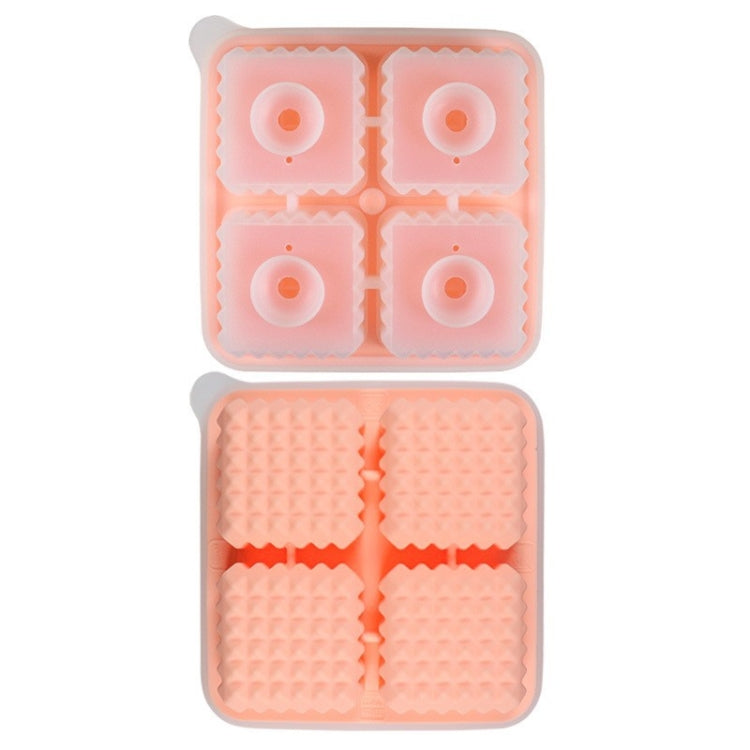 Bar Home Baking Silikon-Eisform Whisky-Eisbox, rosa Quadrat, grünes Quadrat, dunkelblaues Quadrat, graues Quadrat, rosa rund, grün rund, dunkelblau rund, grau rund