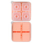 Bar Home Baking Silikon-Eisform Whisky-Eisbox, rosa Quadrat, grünes Quadrat, dunkelblaues Quadrat, graues Quadrat, rosa rund, grün rund, dunkelblau rund, grau rund
