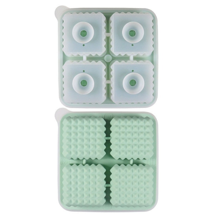 Bar Home Baking Silikon-Eisform Whisky-Eisbox, rosa Quadrat, grünes Quadrat, dunkelblaues Quadrat, graues Quadrat, rosa rund, grün rund, dunkelblau rund, grau rund