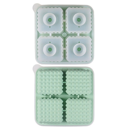 Bar Home Baking Silikon-Eisform Whisky-Eisbox, rosa Quadrat, grünes Quadrat, dunkelblaues Quadrat, graues Quadrat, rosa rund, grün rund, dunkelblau rund, grau rund