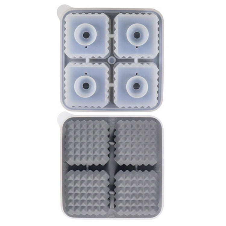 Bar Home Baking Silikon-Eisform Whisky-Eisbox, rosa Quadrat, grünes Quadrat, dunkelblaues Quadrat, graues Quadrat, rosa rund, grün rund, dunkelblau rund, grau rund